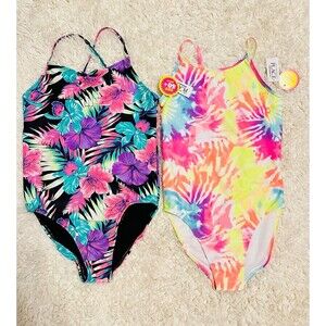 Lot Of 2The Children's Place One Piece Swimsuit, Girl's XL NEW MSRP $24.95 Each